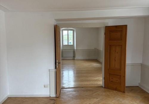 Blick Arbeits- in Wohnzimmer