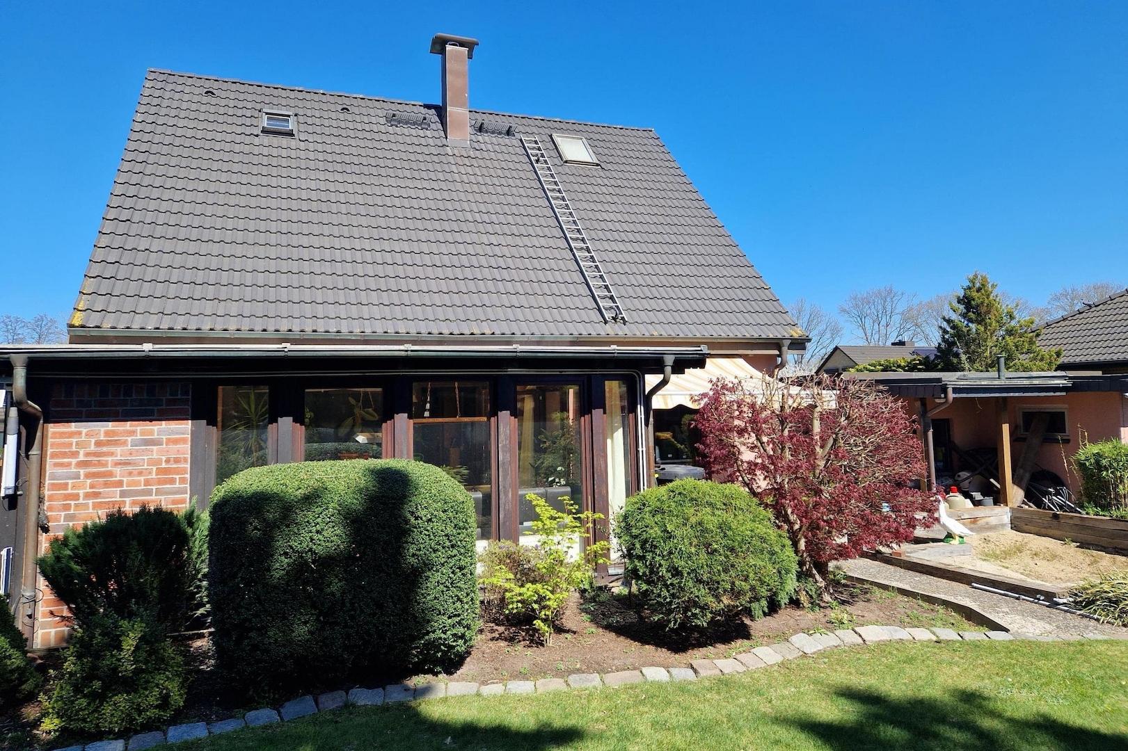 Blick auf die Hausrückseite