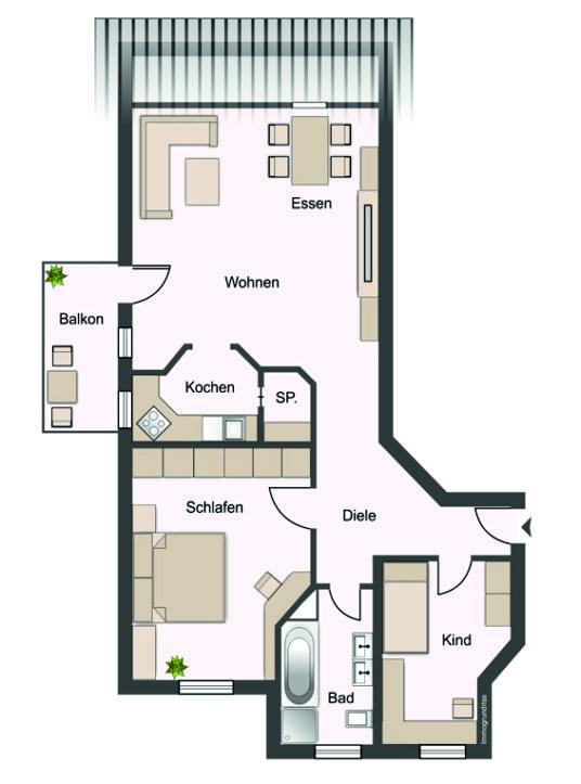 Grundriss Wohnung