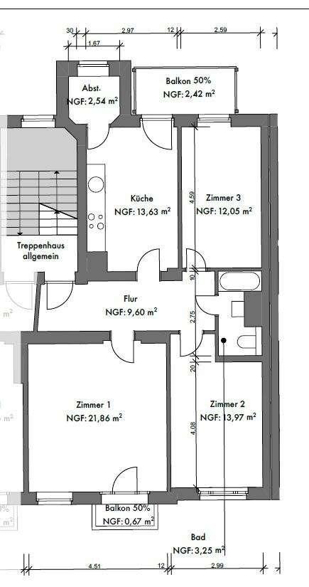 Grundriss WE 5