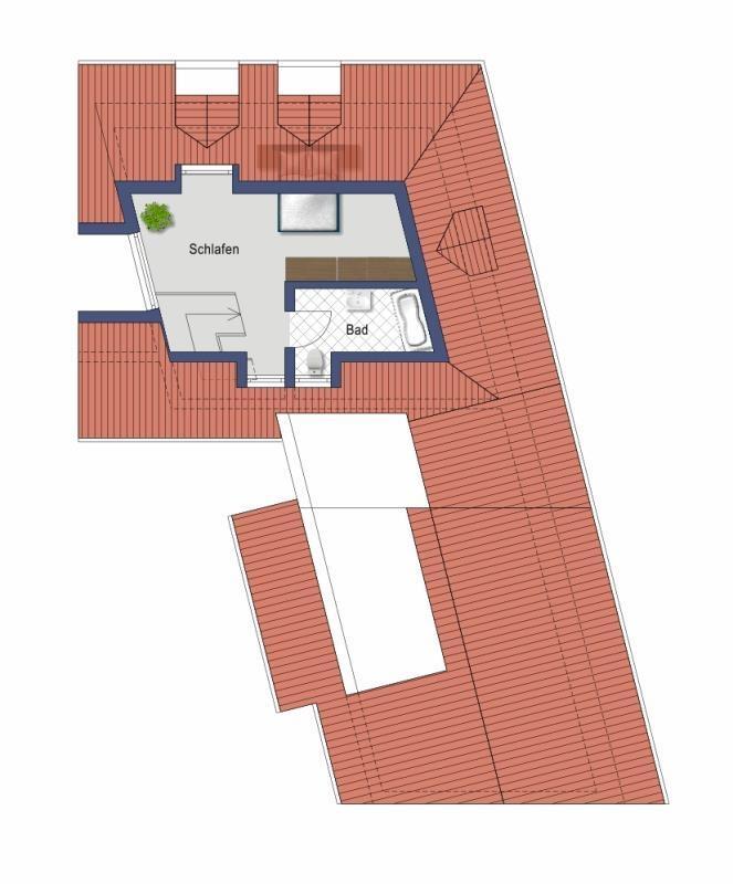 Schlafzimmer oben