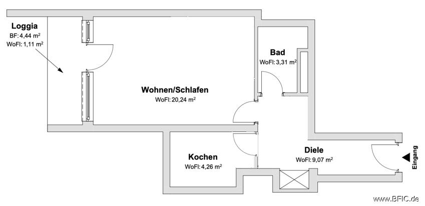 Grundriss Hardenberg K3