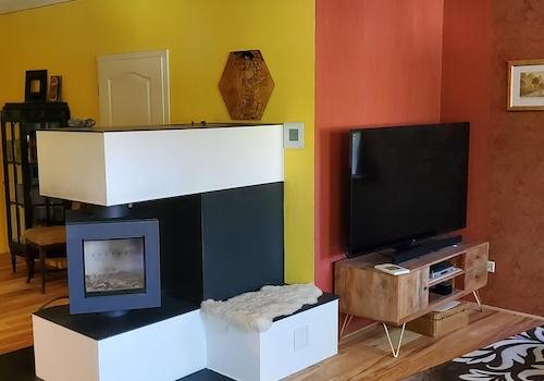 Wohnstube mit Drehfeuer