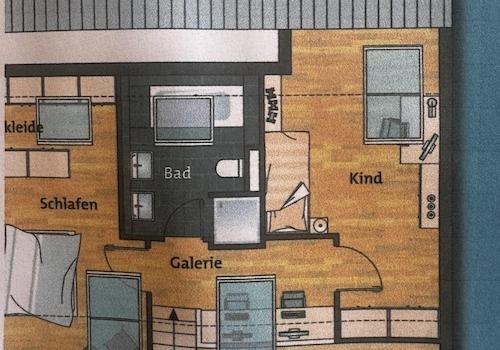 Grundriss obere Etage Galerie