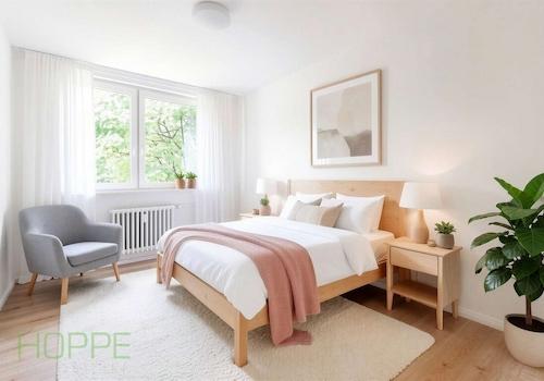 Schlafzimmer 1 Perspektive 1 - (Einrichtungsbeispiel KI generiert)