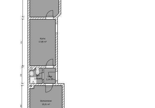 Grundriss mit ca. Maßen