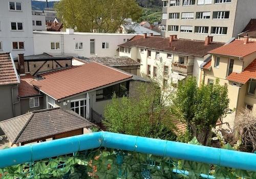 Ausblick vom Balkon