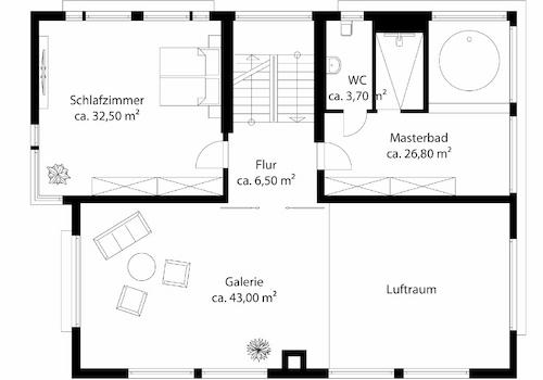 Grundriss Obergeschoss