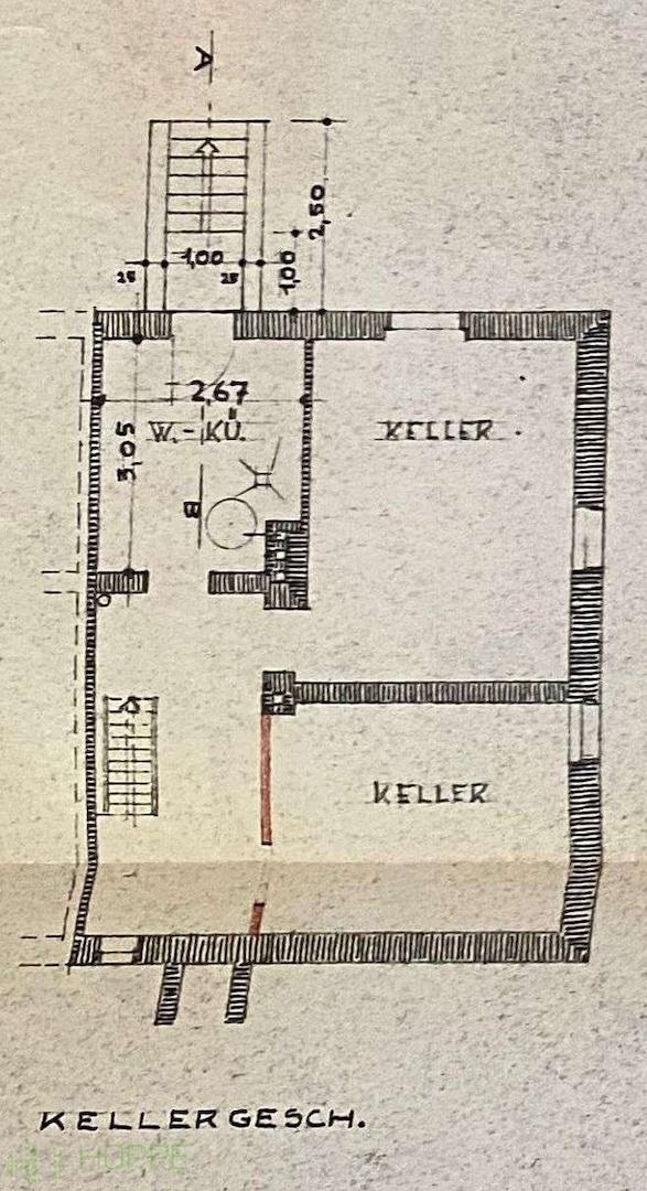 Grundriss Keller