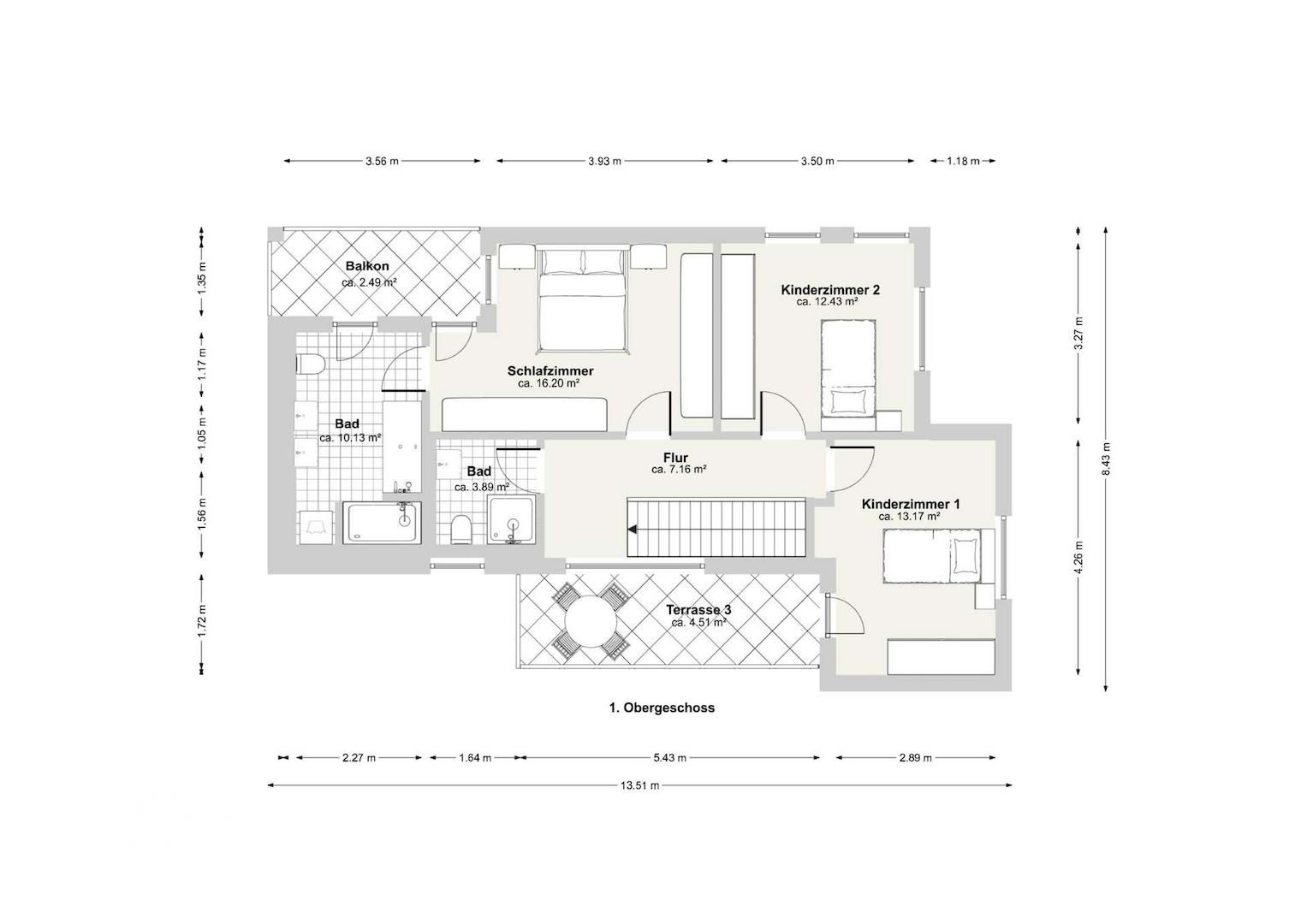 Grundriss Obergeschoss