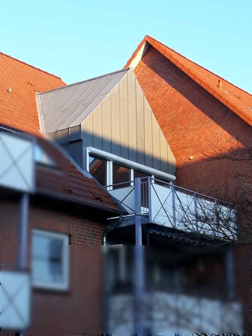 Außenansicht des Balkons