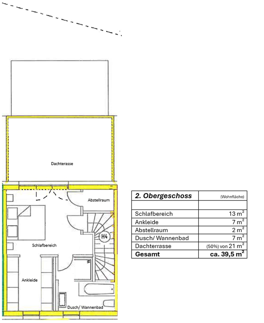 2. Obergeschoss Grundriss