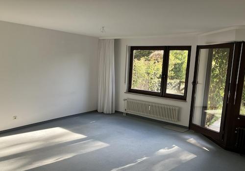 Wohnzimmer, Blick Westgarten