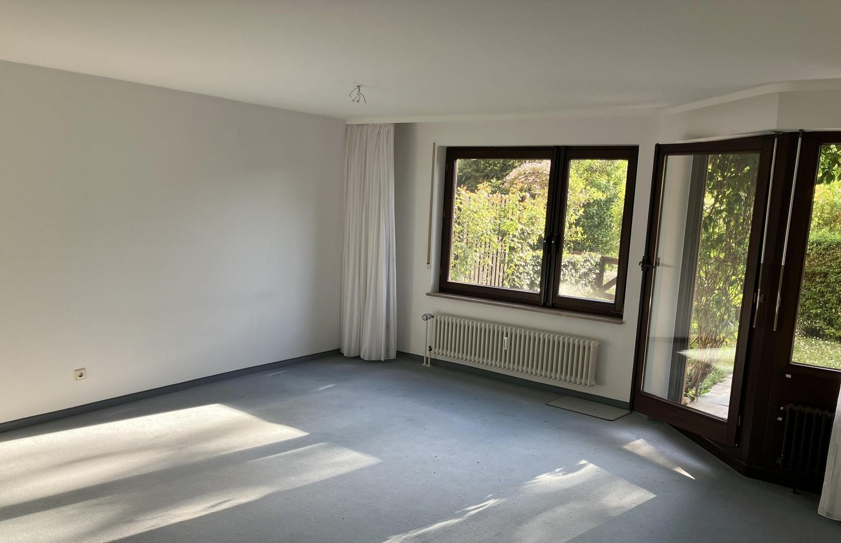 Wohnzimmer, Blick Westgarten
