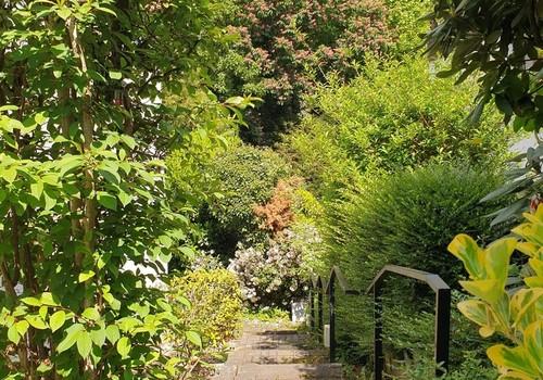 Außentreppe zum Garten