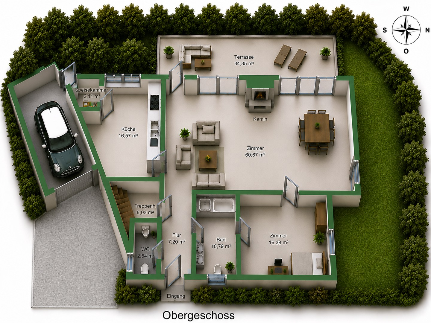 3D Grundriss OG