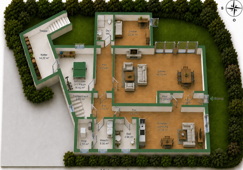 3D Grundriss EG