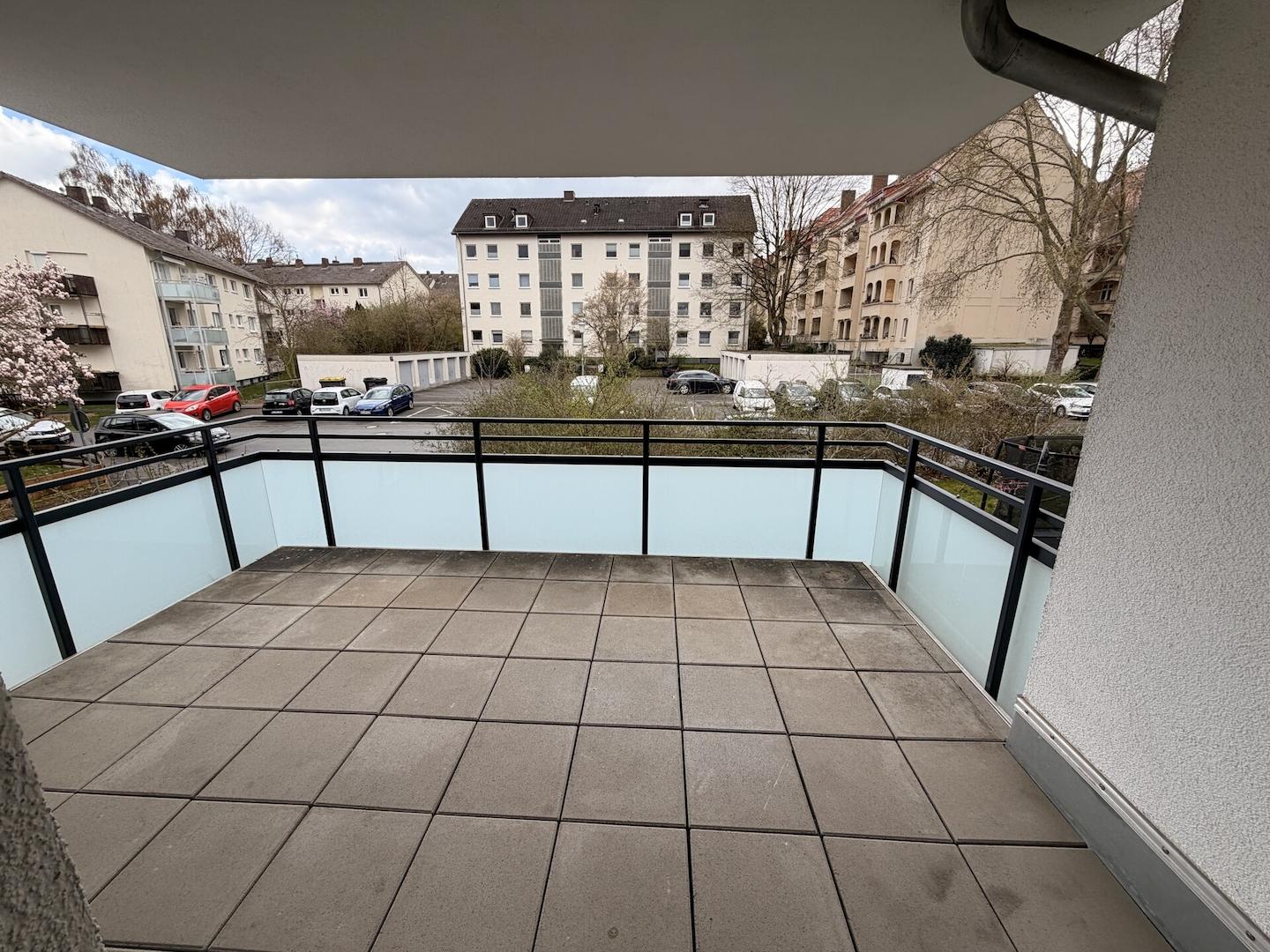 Blick auf den Balkon