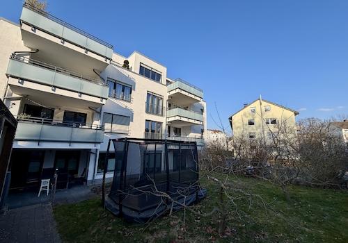 Blick vom Grundstück