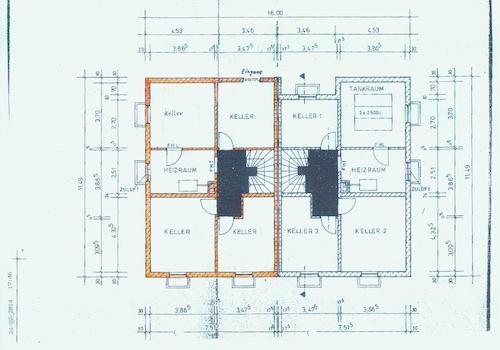 Grundriss Kellerräume