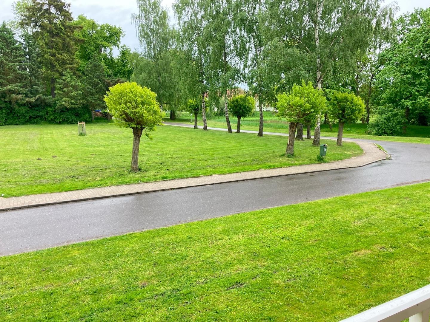 Blick vom Balkon