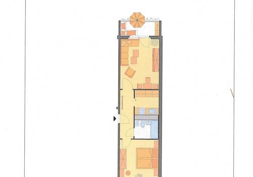 Grundriss mit Möblierung