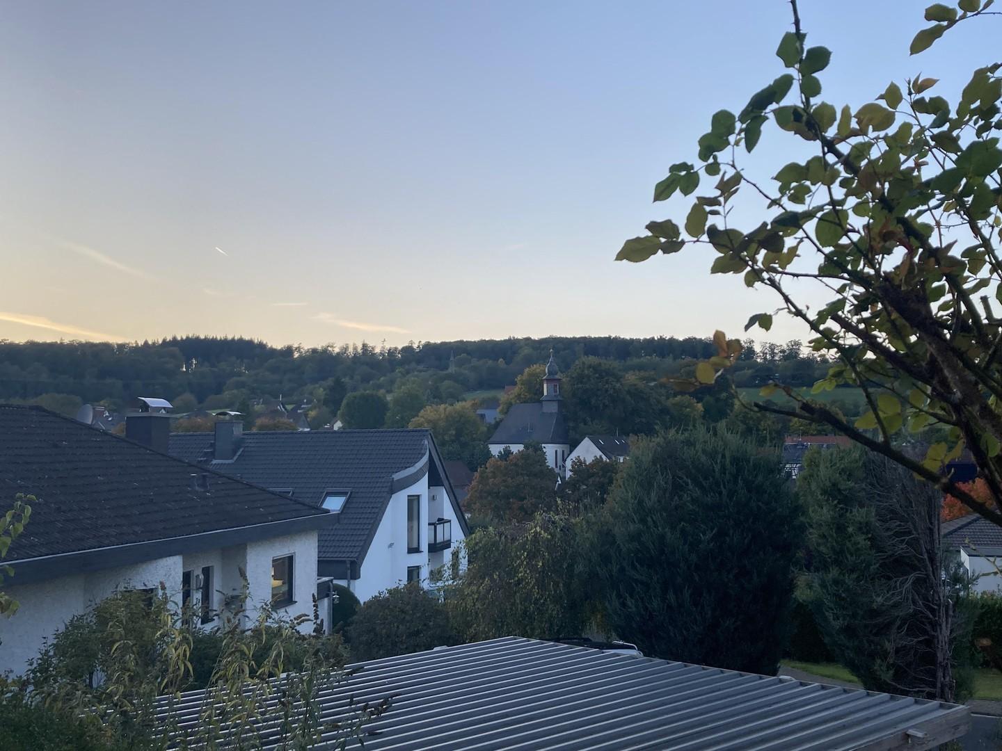 Fernblick von der Terrasse aus