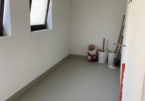 Geräteraum hinter Garage