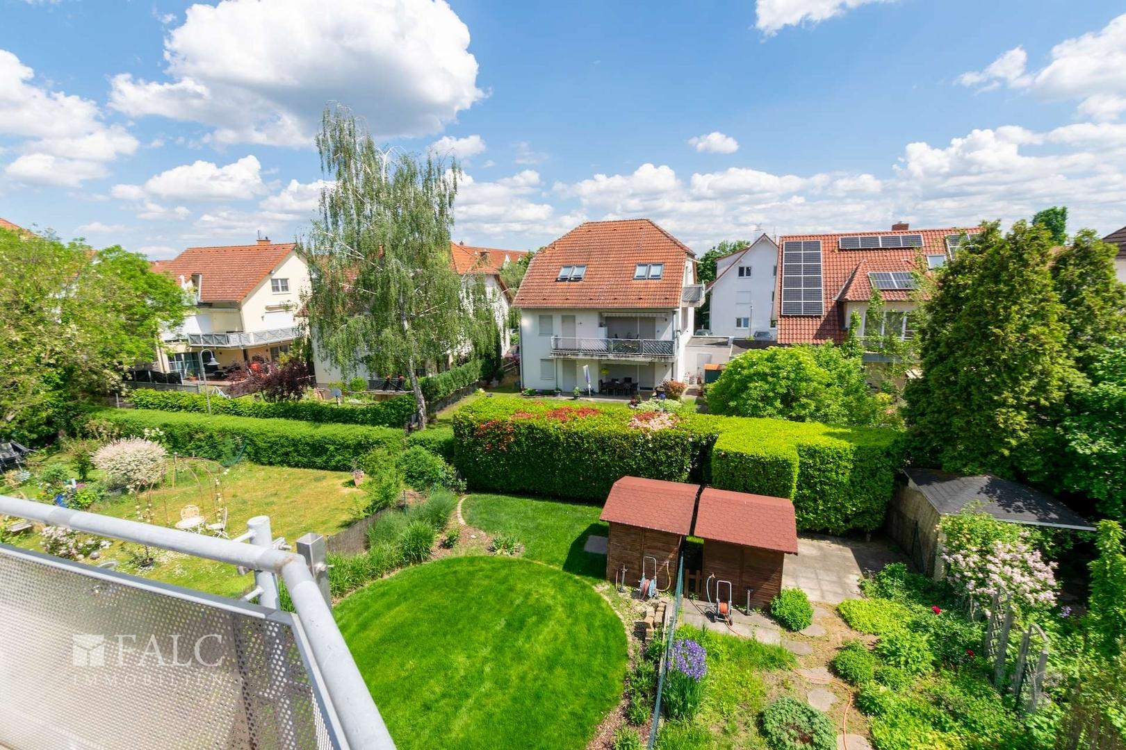 Blick vom Balkon