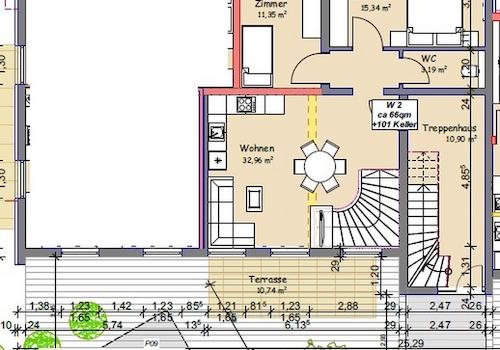 Grundriss im EG