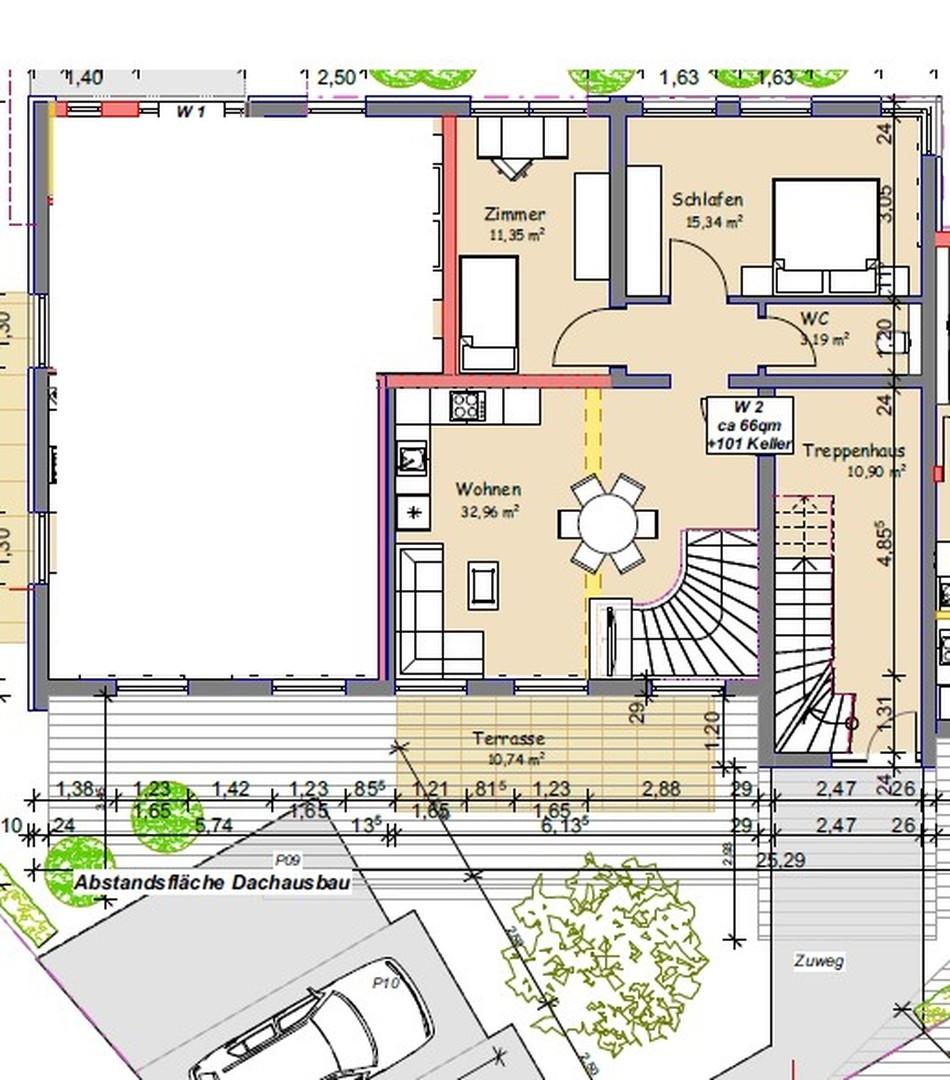 Grundriss im EG
