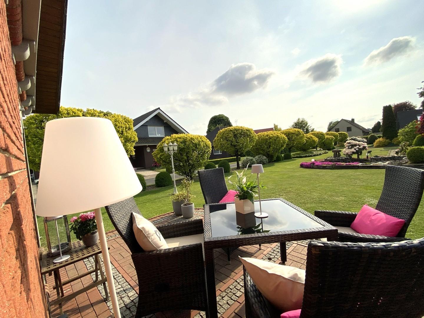 Sonne und Garten genießen