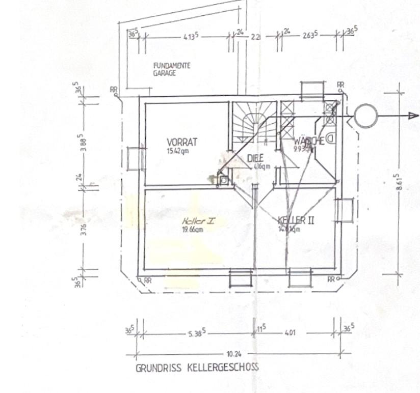 Grundriss Kellergeschoss