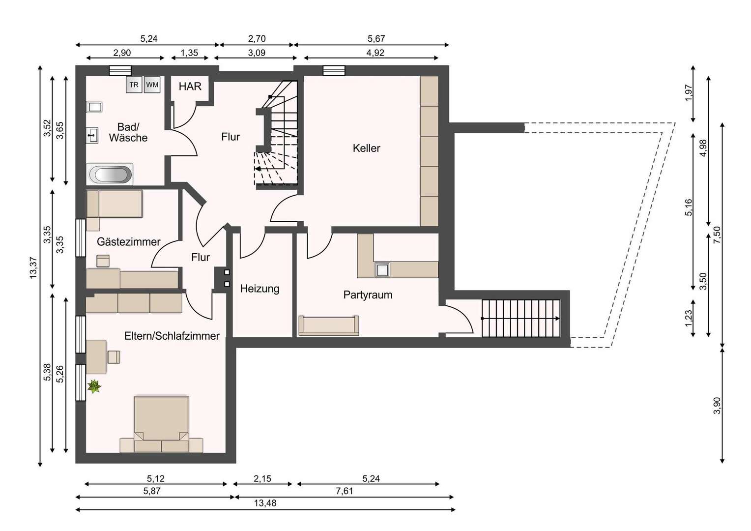 Grundriss Souterrain