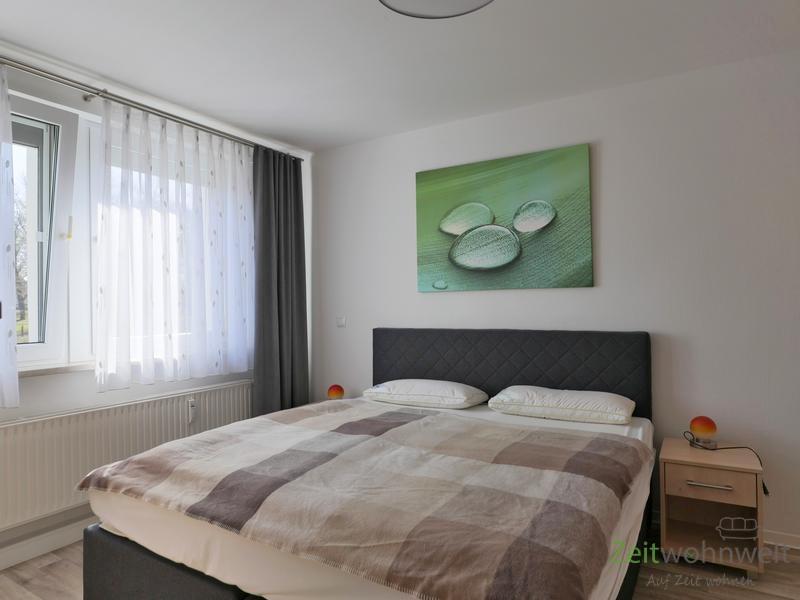 Blick ins Schlafzimmer