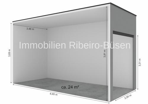 Lagerbox mit Maßen