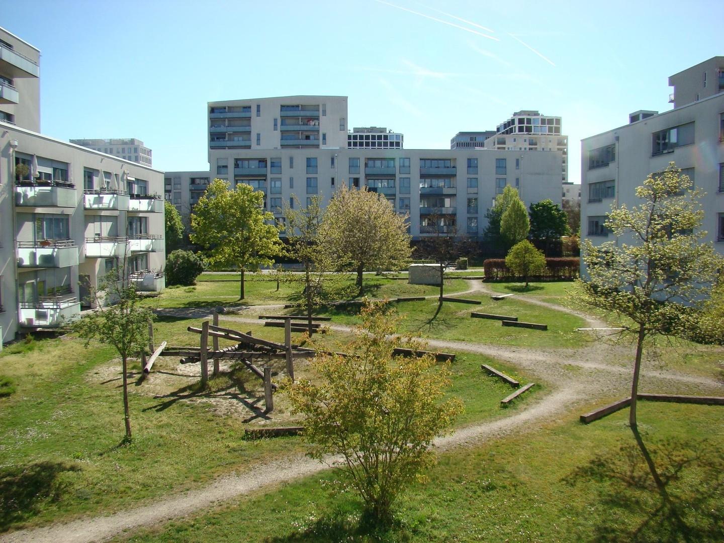 Innenhof von Wohnung gesehen