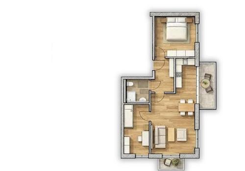 Visualisierung der Wohnung
