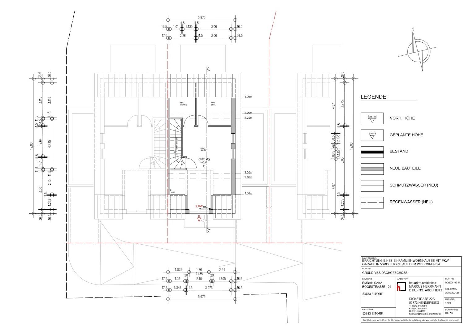 Grundriss Dachgeschoss