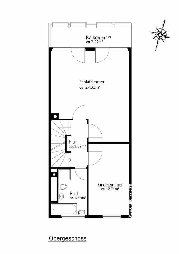 Grundriss Obergeschoss
