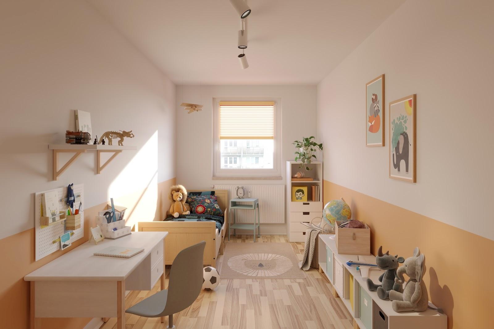 Musterbild zeigt ein gemütliches Kinderzimmer