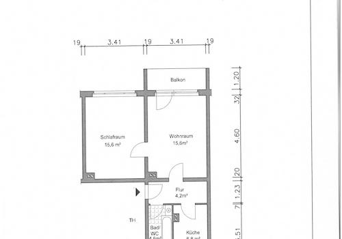 Grundriss bemaßt