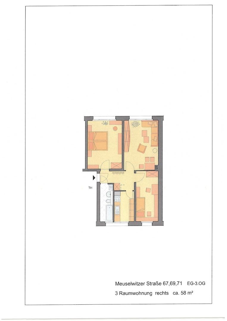 Grundriss möbliert