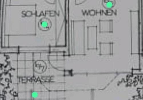 Grundriss Wohnung mit Garten