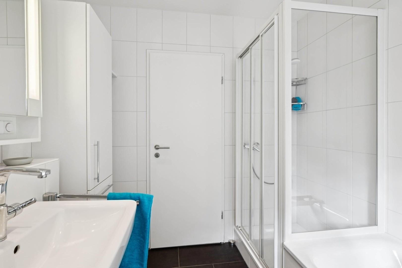 Blick zur Dusche