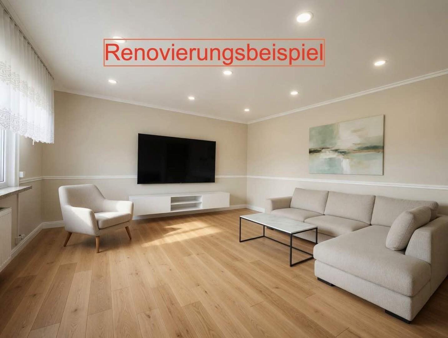 Renovierungsbeispiel Wohnraum