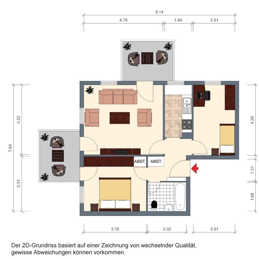 Wohnungsgrundriss