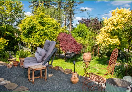 Sitzecke im Garten