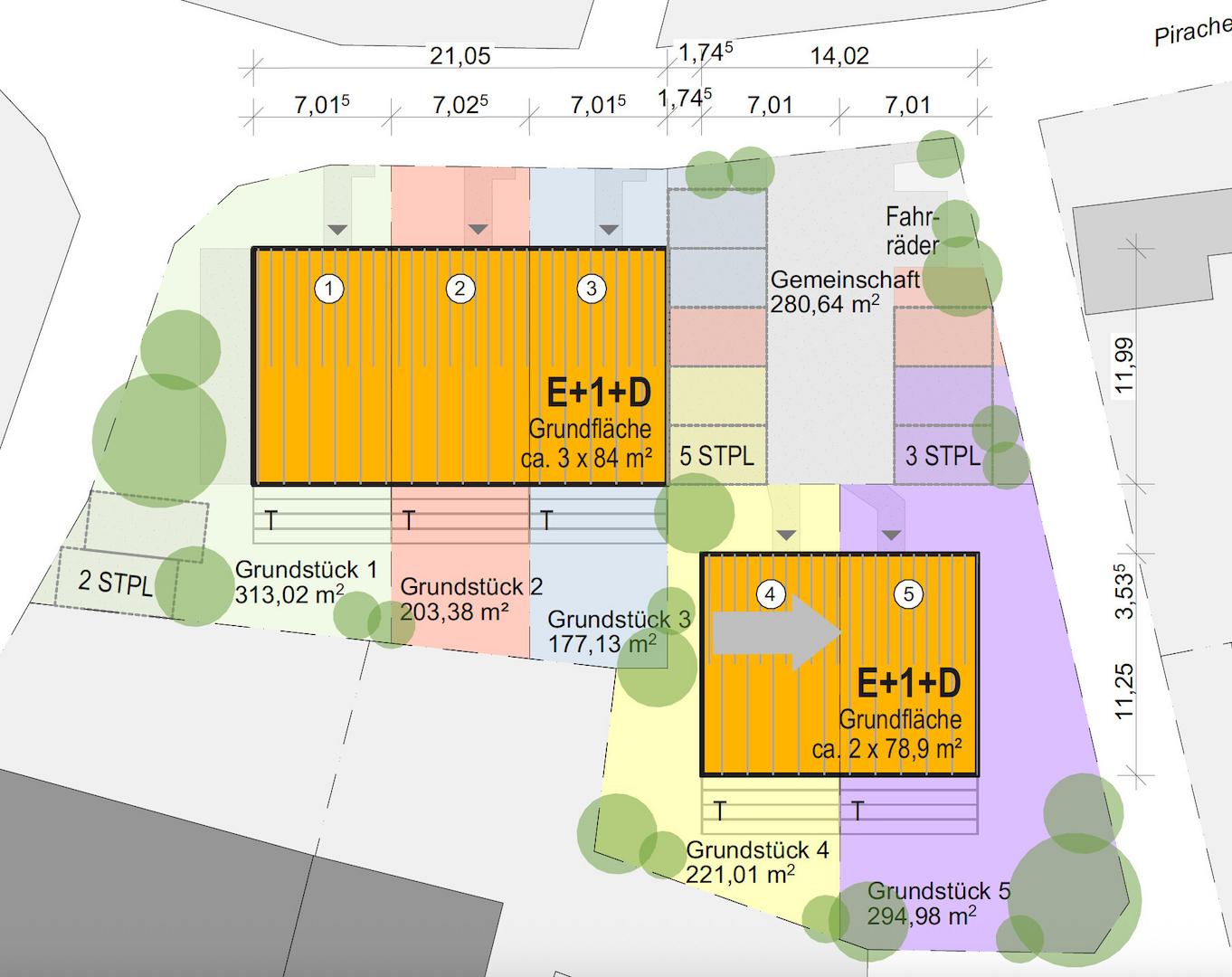 Obing Flächenplan