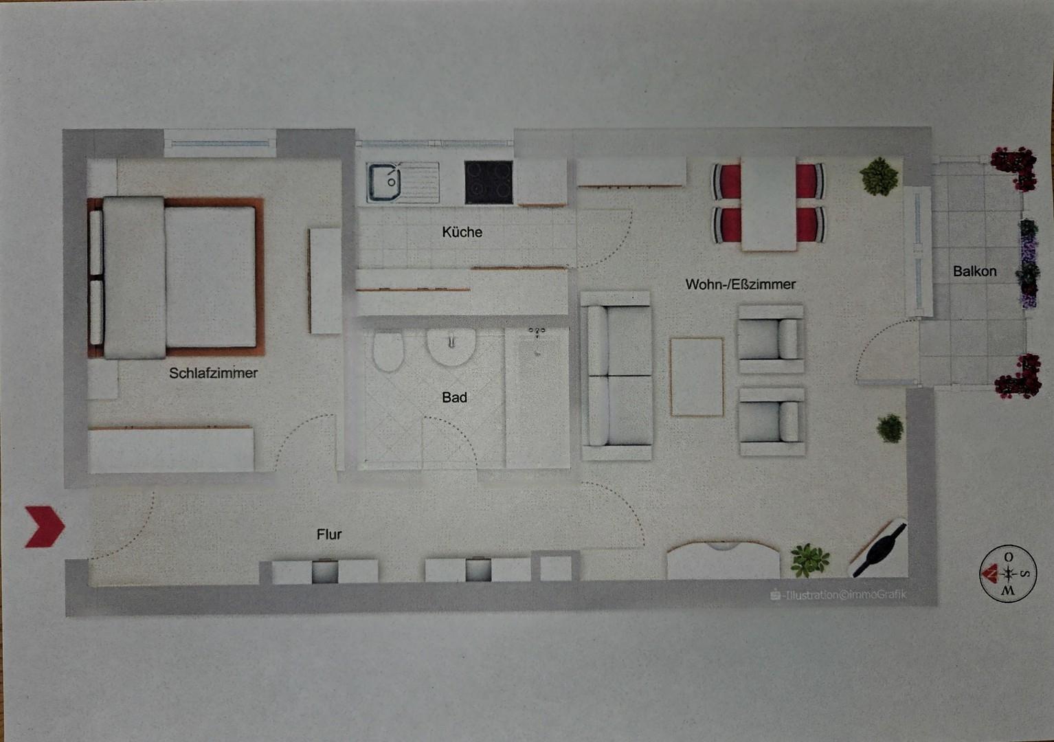 Grundriss Wohnung